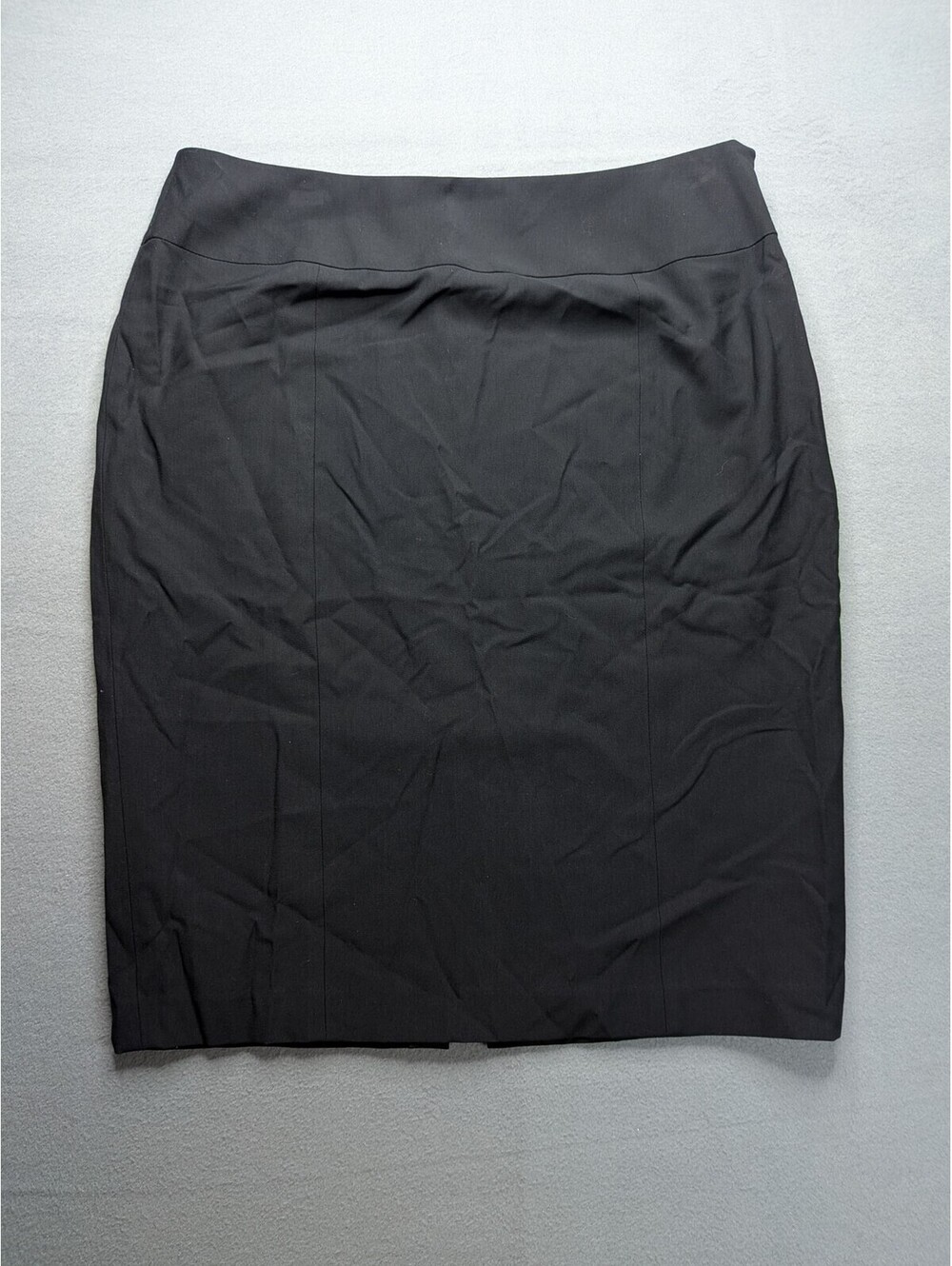 Jones New York Collection Skirt Womens 12 Black Stretch Pencil Knee Length Work